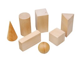 Набор "Тела геометрические" (деревянные) - fgospostavki.ru - Лесной