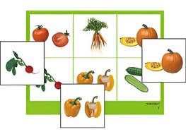 Логопедическое лото "Овощи" (4 планшета, 24 карточки, цветное, ламинированное) - fgospostavki.ru - Лесной