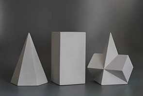 Набор гипсовых геометрических тел (15 штук) - fgospostavki.ru - Лесной