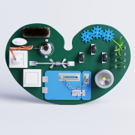 Бизиборд «Зеленое сердце» - fgospostavki.ru - Лесной