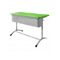 Школьный двухместный стол с перфорированным экраном - fgospostavki.ru - Лесной