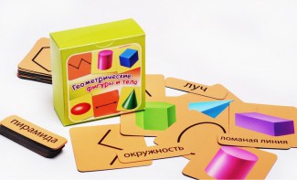 Набор магнитных карточек "Геометрические фигуры и тела" - fgospostavki.ru - Лесной