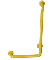 Поручень опорный L-образный вертикальный (желтый) - fgospostavki.ru - Лесной