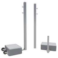 Бадминтонные стойки мобильные (с противовесами, на колесах) - fgospostavki.ru - Лесной