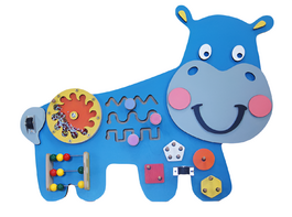 Бизиборд «Добрый бегемот» - fgospostavki.ru - Лесной