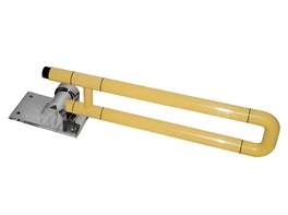 Поручень откидной с антибактериальным покрытием (желтый) - fgospostavki.ru - Лесной