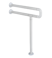 Поручень напольно-настенный с антибактериальным покрытием (белый) - fgospostavki.ru - Лесной