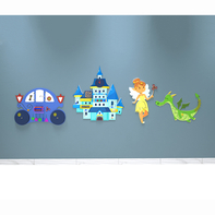 Комплект бизибордов «В сказочном королевстве» 4 в 1 - fgospostavki.ru - Лесной