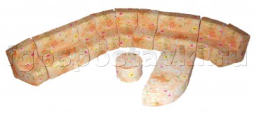 Угловая мебель "Лада-3" гобелен (12 элементов) - fgospostavki.ru - Лесной