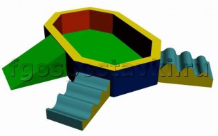 Манеж 180х120х30 см  (с приставными элементами) - fgospostavki.ru - Лесной