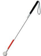 Трость телескопическая графитовая с вращающимся наконечником в виде шара - fgospostavki.ru - Лесной