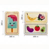 Набор стеновых панелей «Милая еда - Радуга вкуса» - fgospostavki.ru - Лесной