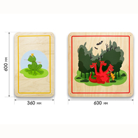 Набор стеновых панелей «Мир сказки - Волшебные герои» - fgospostavki.ru - Лесной