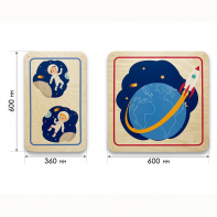 Набор стеновых панелей «Мы в Космосе - Первый полёт» - fgospostavki.ru - Лесной