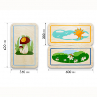 Набор стеновых панелей «Природа нашего края - Прогулка» - fgospostavki.ru - Лесной