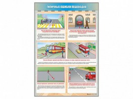 Стенд "Типичные ошибки пешеходов" - fgospostavki.ru - Лесной