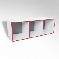 Открытая настенная полка-3-х секционная ТР3 ЛДСП  - fgospostavki.ru - Лесной