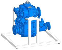 Учебное оборудование «Раздаточная коробка с коробкой отбора мощности в разрезе грузового автомобиля КамАЗ» - fgospostavki.ru - Лесной