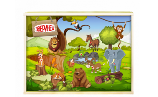 Интерактивная светозвуковая панель «Зверинец» - fgospostavki.ru - Лесной