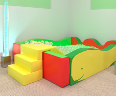 Бассейн «Кит» с горкой - fgospostavki.ru - Лесной