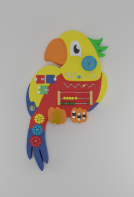 Бизиборд «Разноцветный попугай» - fgospostavki.ru - Лесной