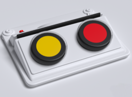 Игровой коммуникатор 2-х кнопочный со вставкой - fgospostavki.ru - Лесной