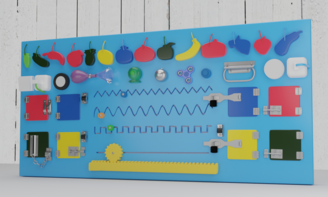 Бизиборд «Фрукты и овощи» - fgospostavki.ru - Лесной