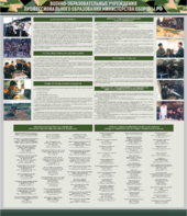 Стенд "Военные образовательные учреждения Российской Федерации" - fgospostavki.ru - Лесной