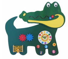 Бизиборд «Зеленый крокодил» - fgospostavki.ru - Лесной