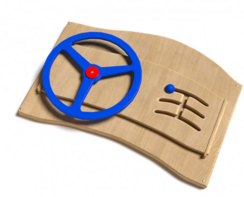 Дидактическая панель с автомобильным рулем - fgospostavki.ru - Лесной