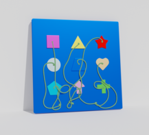 Тактильно-развивающая панель «Геометрия» - fgospostavki.ru - Лесной