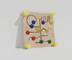 Тактильно-развивающая панель с лабиринтами - fgospostavki.ru - Лесной