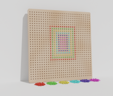 Тактильно-развивающая панель «Радужная мозаика» - fgospostavki.ru - Лесной