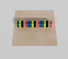 Тактильно-развивающая панель с разноцветными кругами - fgospostavki.ru - Лесной