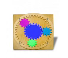 Тактильно-развивающая панель «Цветные шестеренки» - fgospostavki.ru - Лесной