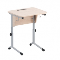 Стол ученический с наклоном столешницы (0-24°) на плоскоовальной трубе - fgospostavki.ru - Лесной