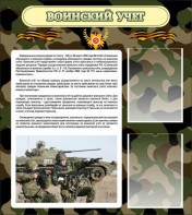 Стенд "Воинский учет" Вариант 2 - fgospostavki.ru - Лесной