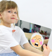 Зеркало логопедическое с отверстием - fgospostavki.ru - Лесной